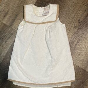 Heirlooms by Polly Flinders Cream with Beige Lace Trim